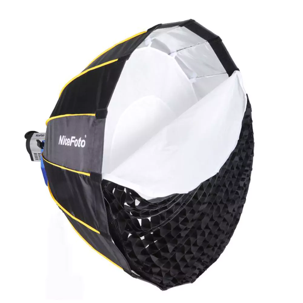 سافت باکس پارابوليک پرتابل نايس فوتو Nicefoto 90cm Portable Parabolic Soft Box — تصویر 2