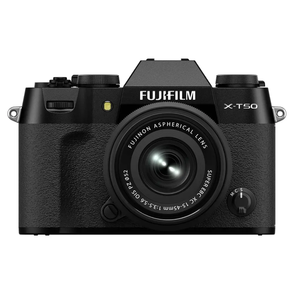 دوربین عکاسی بدون آینه فوجی فیلم Fujifilm X-T50 Mirrorless Digital Camera XC15-45mmF3.5-5.6 OIS PZ Lens Kit Black