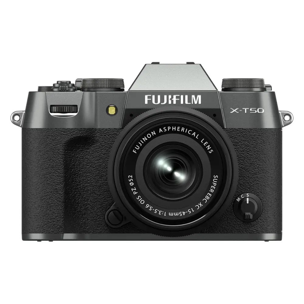 دوربین عکاسی بدون آینه فوجی فیلم Fujifilm X-T50 Mirrorless Digital Camera XC15-45mmF3.5-5.6 OIS PZ Lens Kit Charcoal Silver