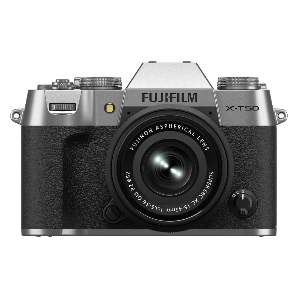 دوربین عکاسی بدون آینه فوجی فیلم Fujifilm X-T50 Mirrorless Digital Camera XC15-45mmF3.5-5.6 OIS PZ Lens Kit Silver