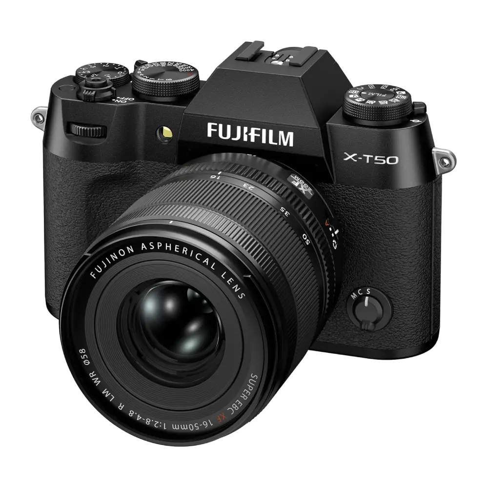 دوربین عکاسی بدون آینه فوجی فیلم Fujifilm X-T50 Mirrorless Digital Camera XF16-50mmF2.8-4.8 R LM WR Lens Kit Black