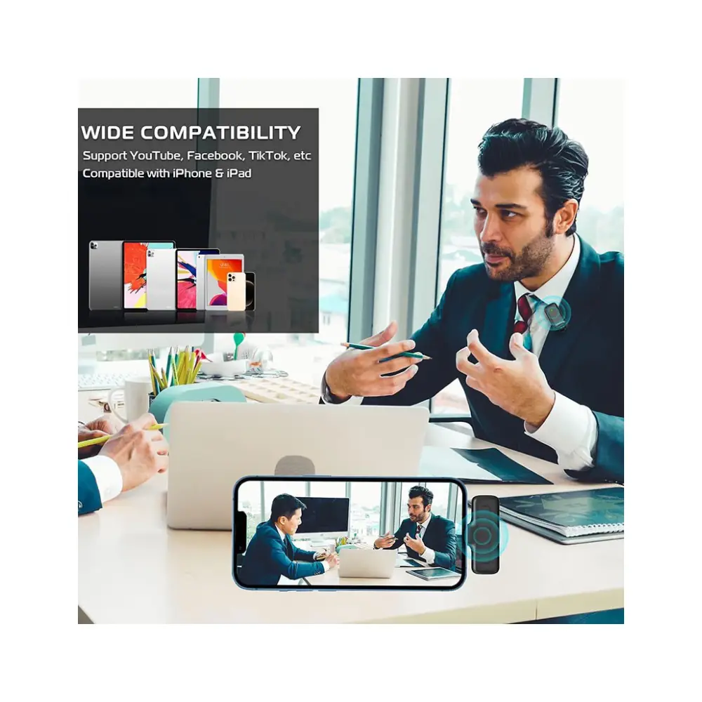 Phone Micraphone میکروفون بی سیم یقه ای اولانزی Ulanzi J12 Wireless Lavalier Microphone ...