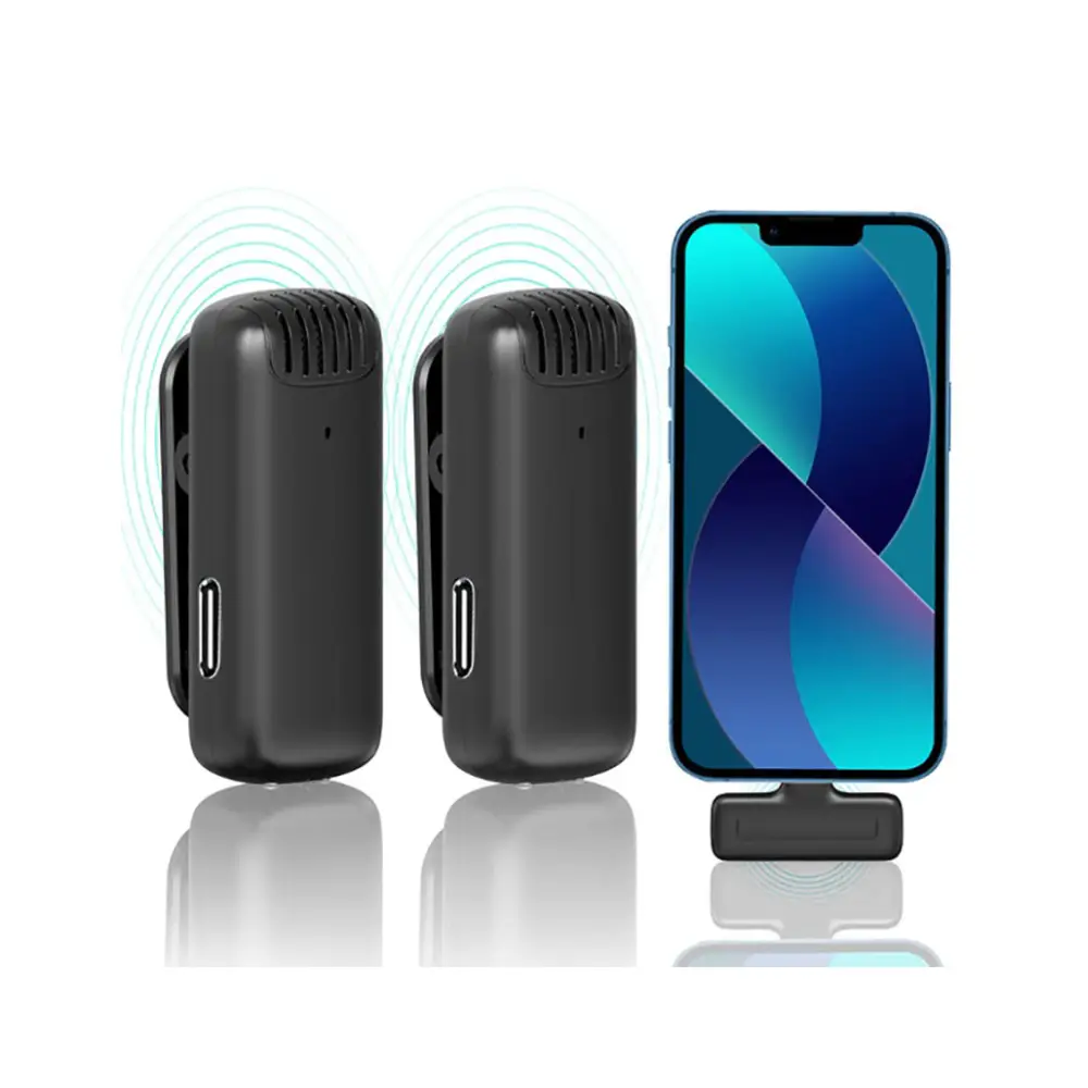 Phone Micraphone میکروفون بی سیم یقه ای اولانزی Ulanzi J12 Wireless Lavalier Microphone ...