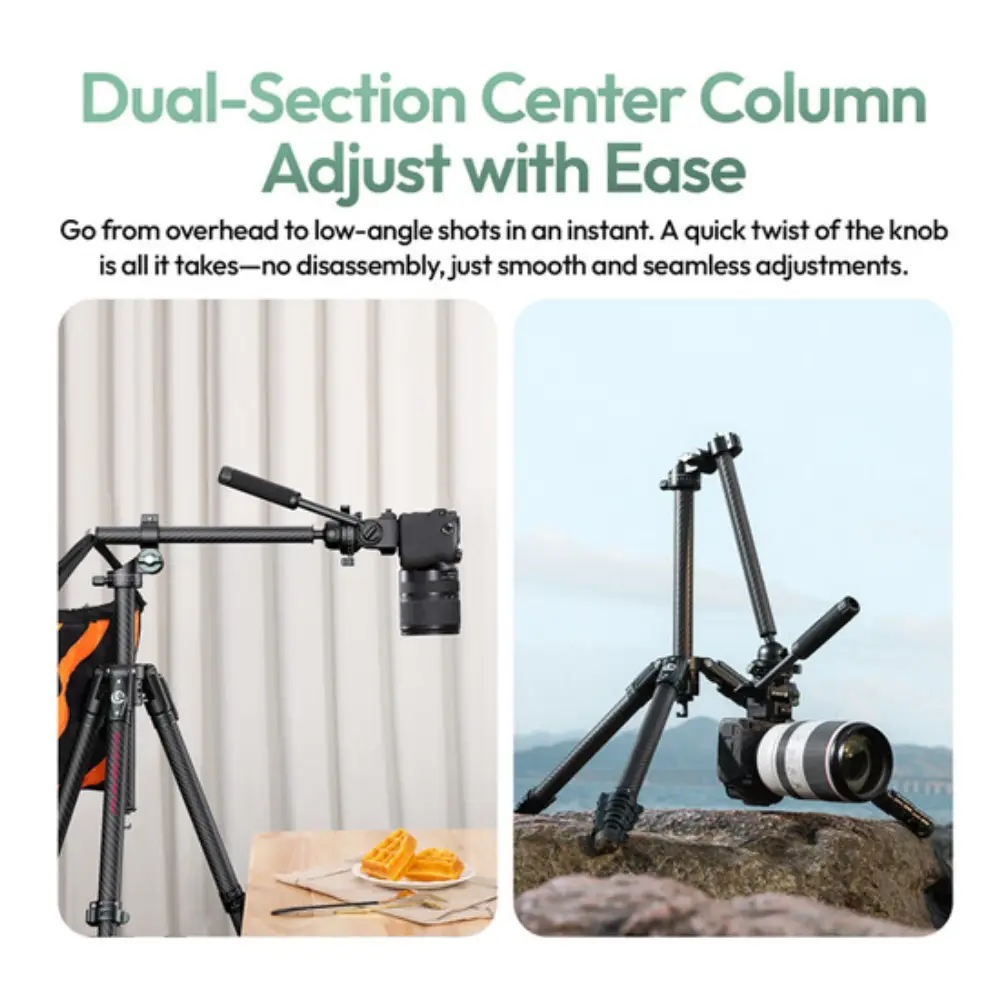 سه پایه دوربین عکاسی و موبایل اولانزی Ulanzi JJ06 GlideGo Video Tripod — تصویر 22