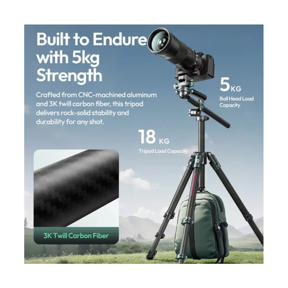 سه پایه دوربین عکاسی و موبایل اولانزی Ulanzi JJ06 GlideGo Video Tripod — تصویر 18