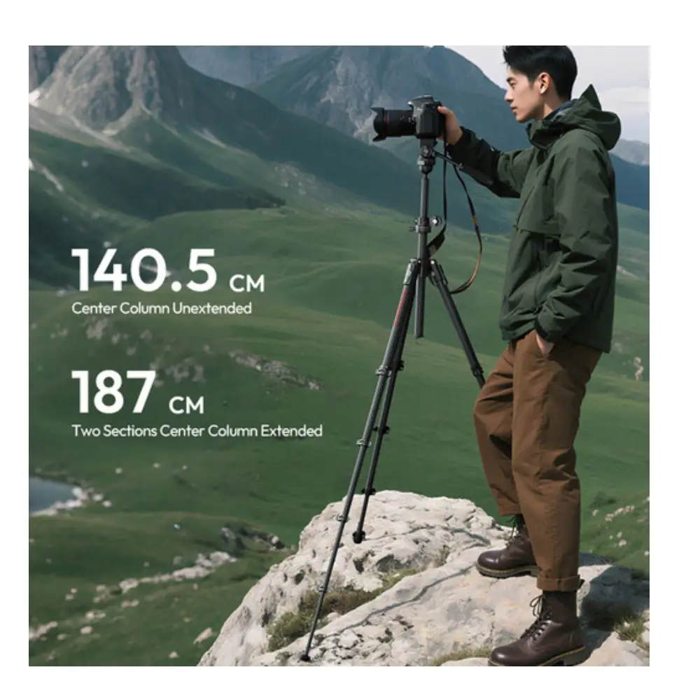 سه پایه دوربین عکاسی و موبایل اولانزی Ulanzi JJ06 GlideGo Video Tripod — تصویر 8