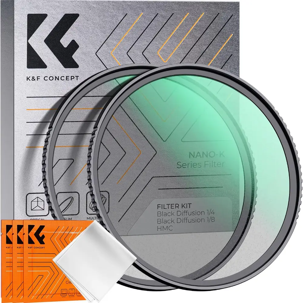 فیلتر کی اند اف K&amp;F KIT BLACK DIFFUSION 1/8-1/4 HMC NANO K 72MM FILTER — تصویر 7