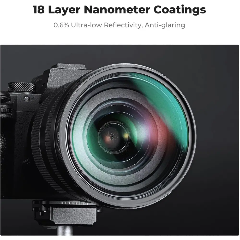 فیلتر کی اند اف K&amp;F KIT BLACK DIFFUSION 1/8-1/4 HMC NANO K 72MM FILTER — تصویر 1