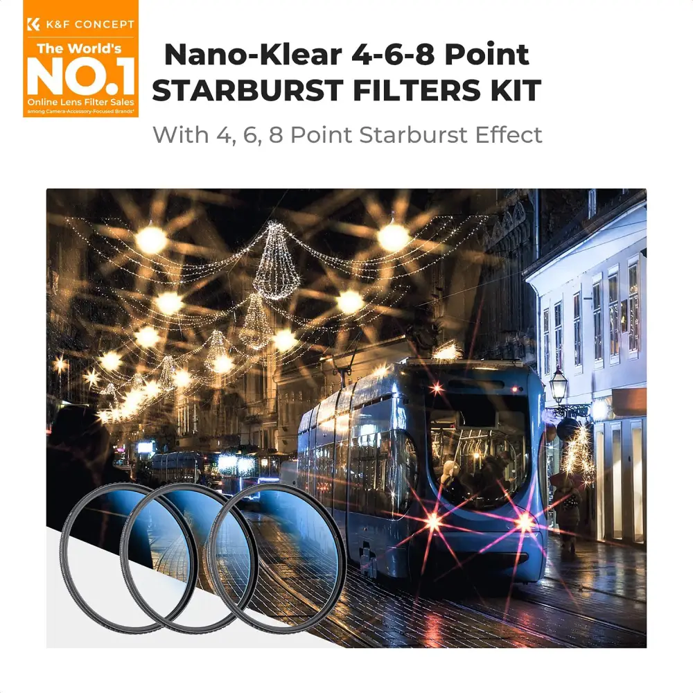 فیلتر ستاره زن کی اند اف K&amp;F KIT STAR (4,6,8) HMC NANO K 77MM FILTER — تصویر 7
