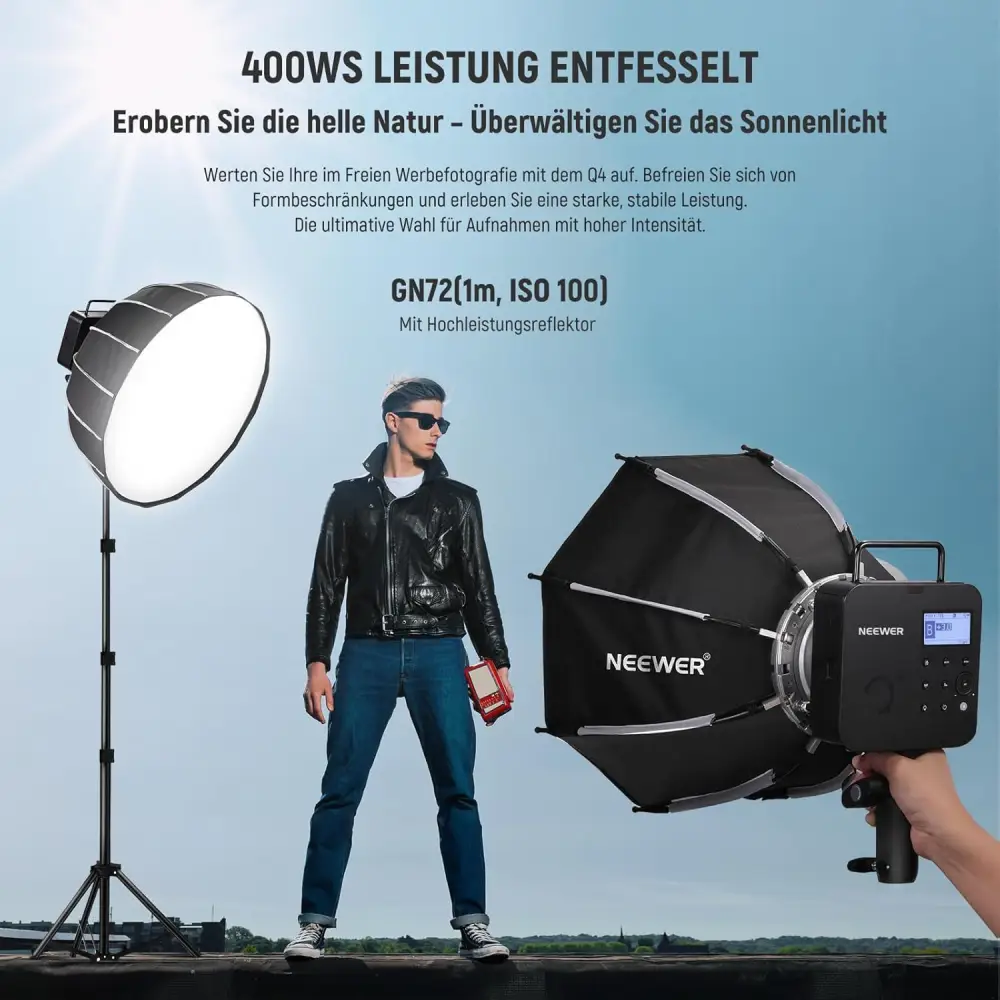 فلاش استودیویی نیور NEEWER Q4 400 Ws 2.4G TTL Studio Flash