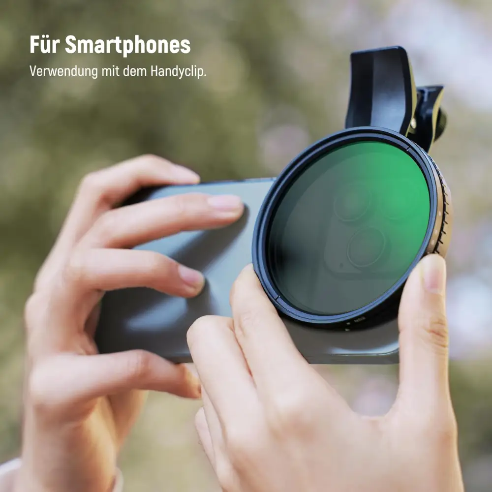فیلتر لنز موبایل نیور NEEWER 67MM ND2-32 FILTER WITH PHONE CLIP — تصویر 5