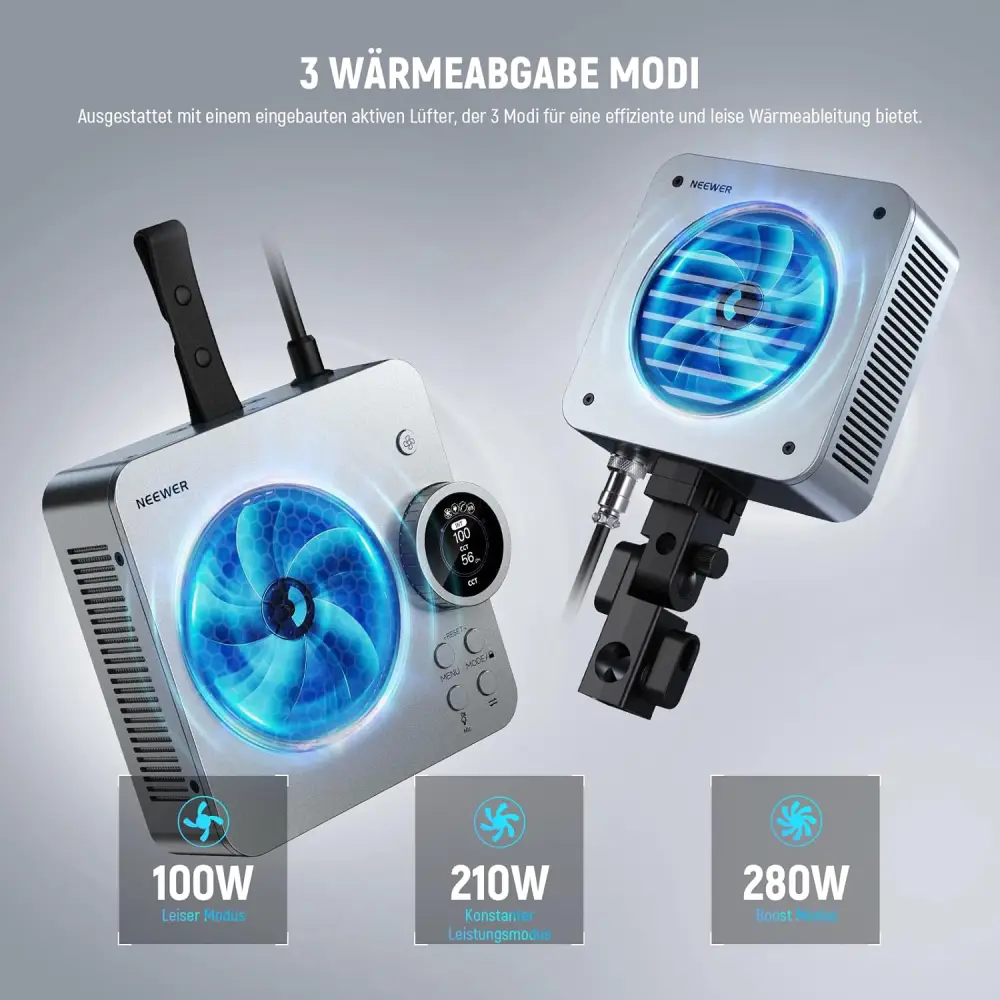 ویدیو لایت نیور NEEWER HS200B HANDHELD BI-COLOR LED VIDEO LIGHT(EU) — تصویر 4