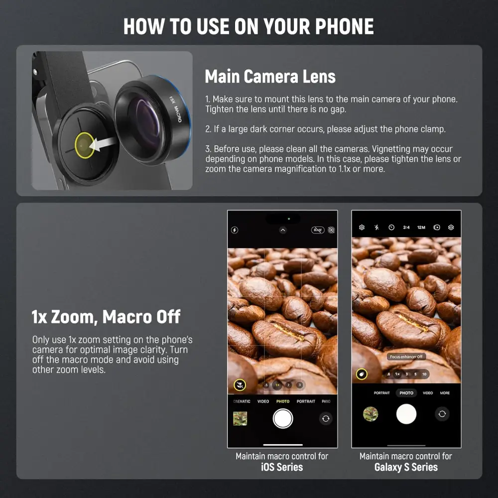 لنز موبایل نیور NEEWER LS-69 15X MACRO MOBILE PHONE LENS — تصویر 2