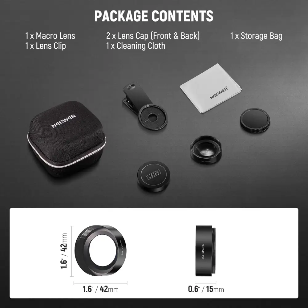 لنز موبایل نیور NEEWER LS-69 15X MACRO MOBILE PHONE LENS — تصویر 6