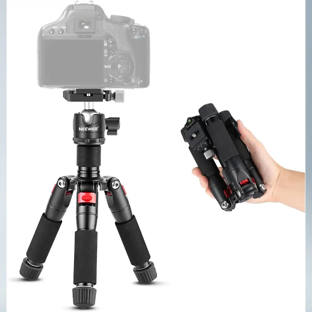سه پایه دوربین نیور NEEWER TP-AAM521 SMALL ALUMINUM ALLOY DESKTOP TRIPOD