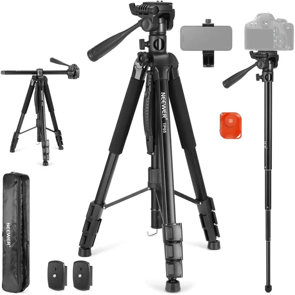 سه پایه دوربین نیور NEEWER TP05 CAMERA TRIPOD WITH PAN HEAD