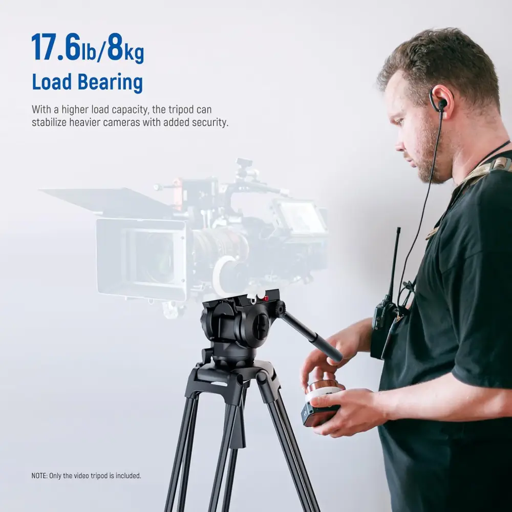 سه پایه فیلمبرداری نیور NEEWER TP37 VIDEO TRIPOD WITH ADJUSTABLE FLUID HEAD — تصویر 2