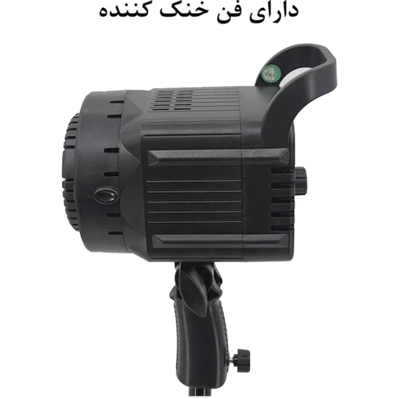 کیت دو شاخه ویدیو لایت نورپردازی 300 وات bk1201 با پایه و سافت باکس 50 × 70سانتیمتر — تصویر 3