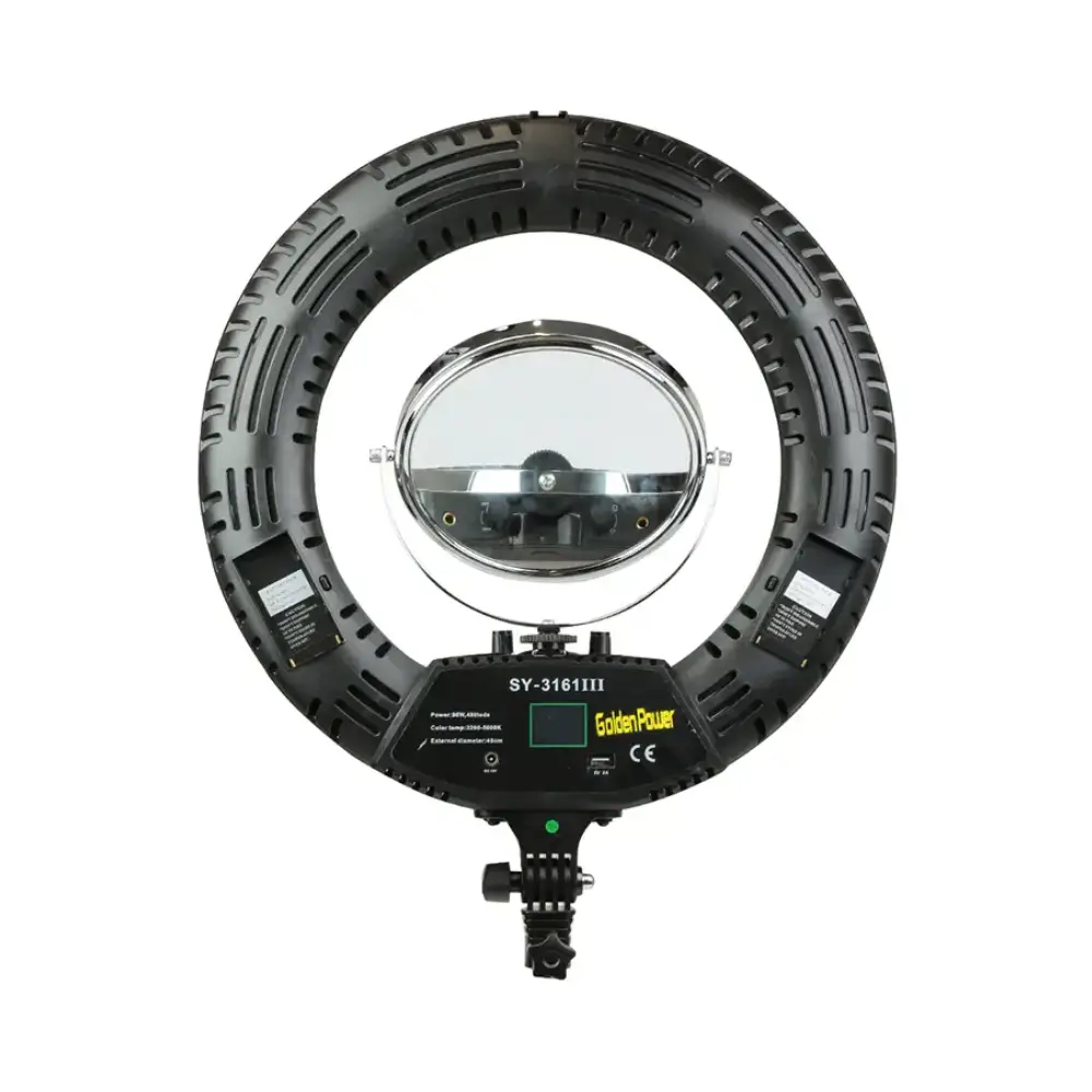 رینگ لایت آینهدار گلدنپاور Golden Power SY-3161III Ring Light with Mirror