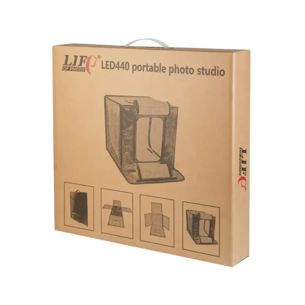 خیمه نور ال ای دی دار لایف آو فوتو Life of Photo Single-Color LED Light Box 40×40cm — تصویر 2