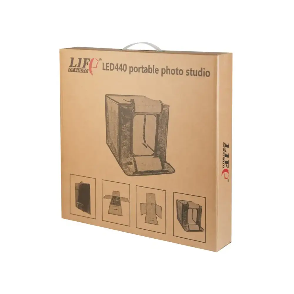 خیمه نور ال ای دی دار لایف آو فوتو Life of Photo Single-Color LED Light Box 50×50cm — تصویر 2