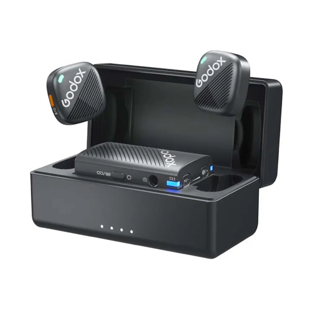 میکروفون بی‌سیم گودکس  Godox Cube-C Combo Kit 2 Wireless Dual-Person Microphone — تصویر 1
