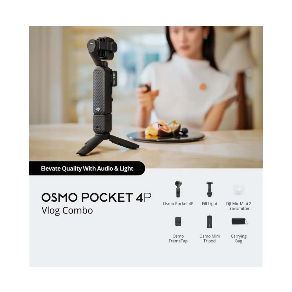 دوربین اسمو پاکت دی‌جی‌آی DJI Osmo Pocket 4P Vlog Combo — تصویر 4