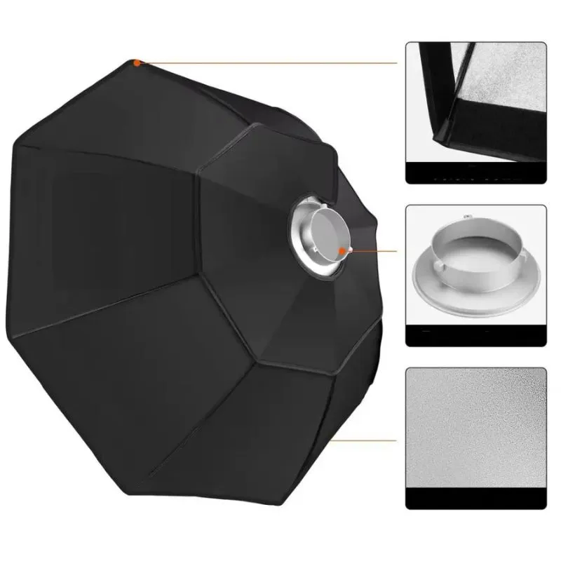 اکتاباکس سايز 90 سانتي متر Octabox 90cm (with bowens mount) — تصویر 3