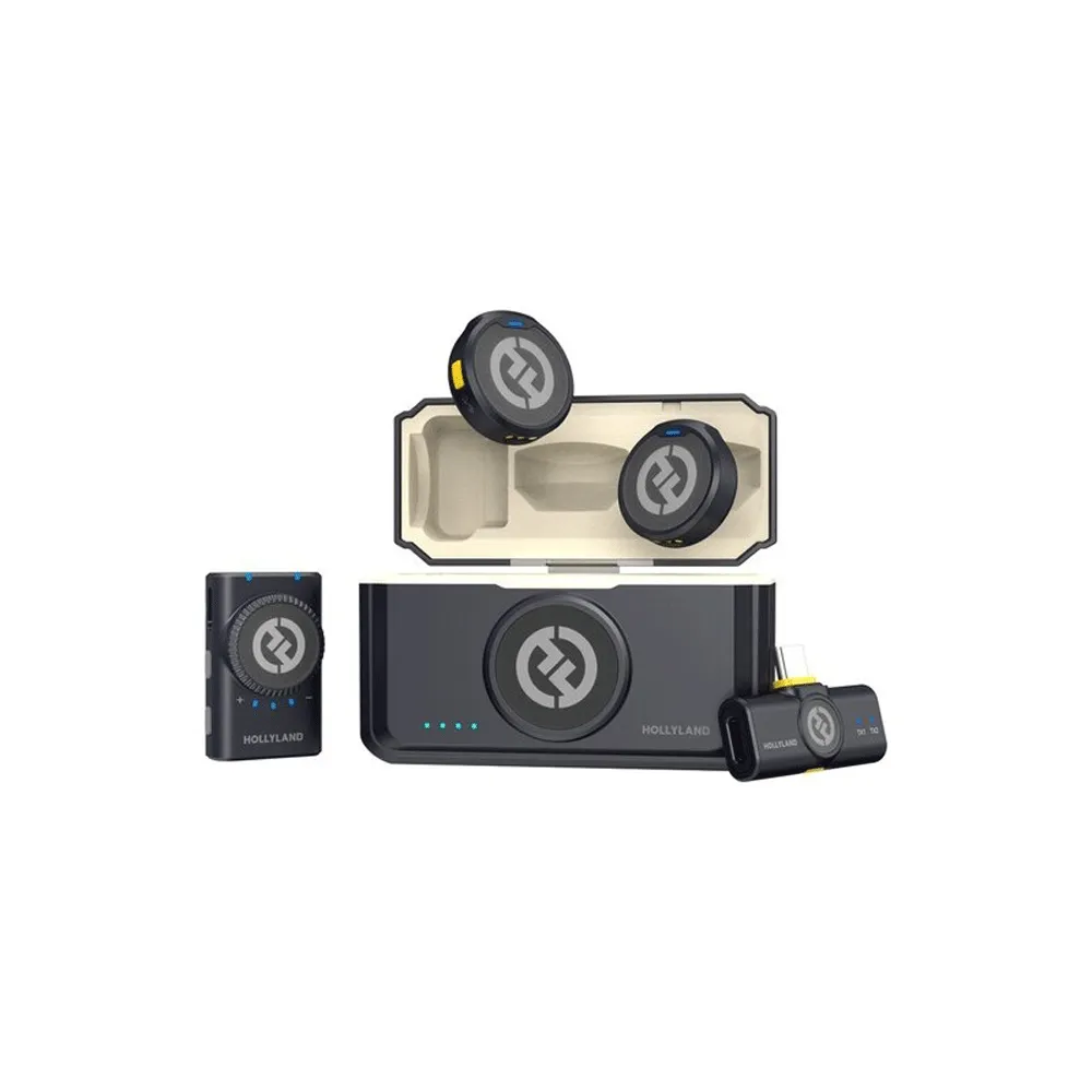 میکروفن بی سیم یقه ای هالی لند Hollyland LARK M2 Mini Combo