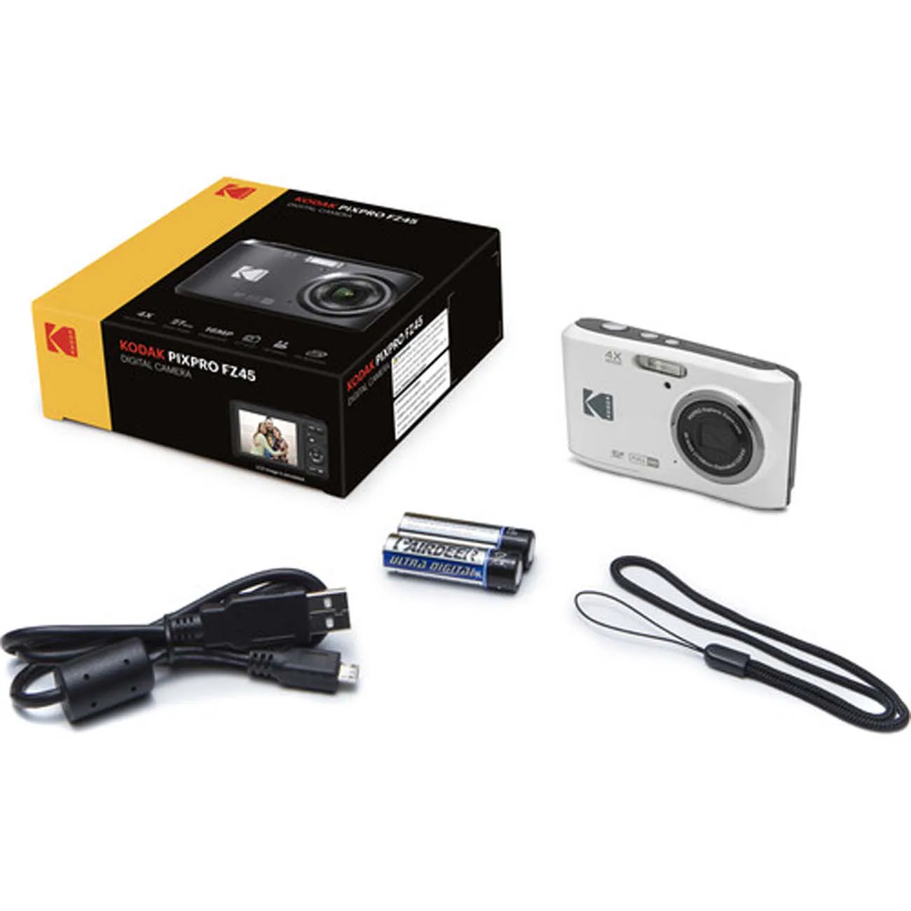 دوربین کامپکت کداک Kodak Pixpro FZ45 Digital Camera White — تصویر 9