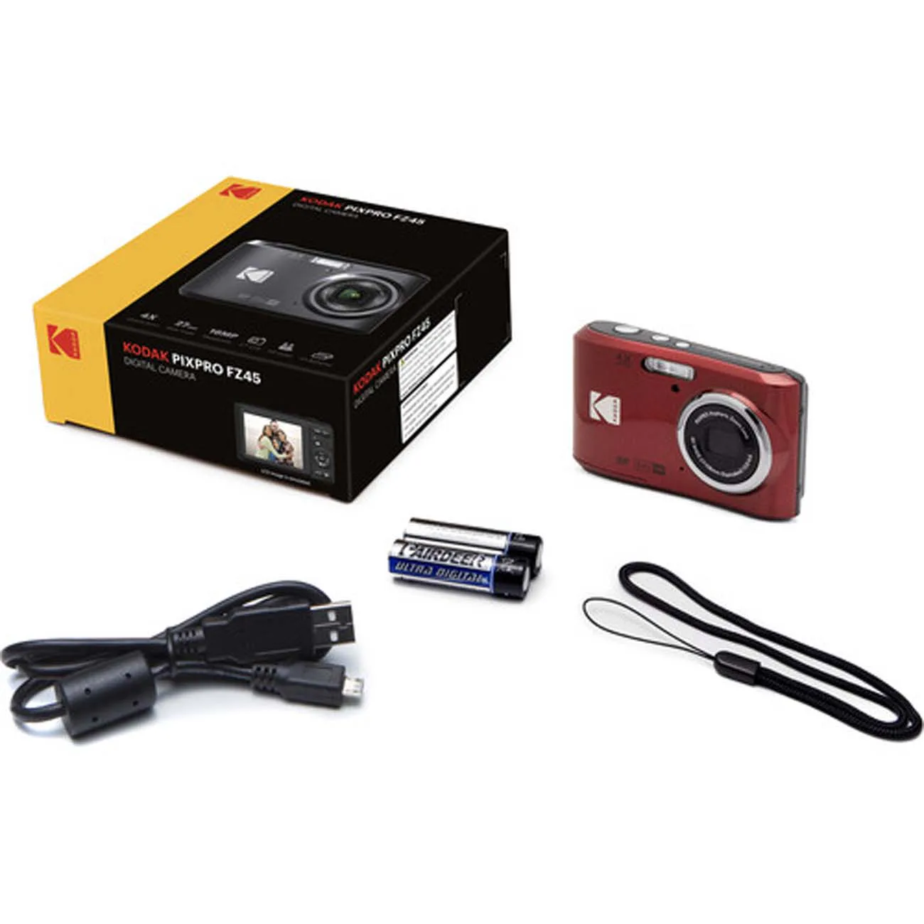 دوربین کامپکت کداک Kodak Pixpro FZ45 Digital Camera Red — تصویر 8