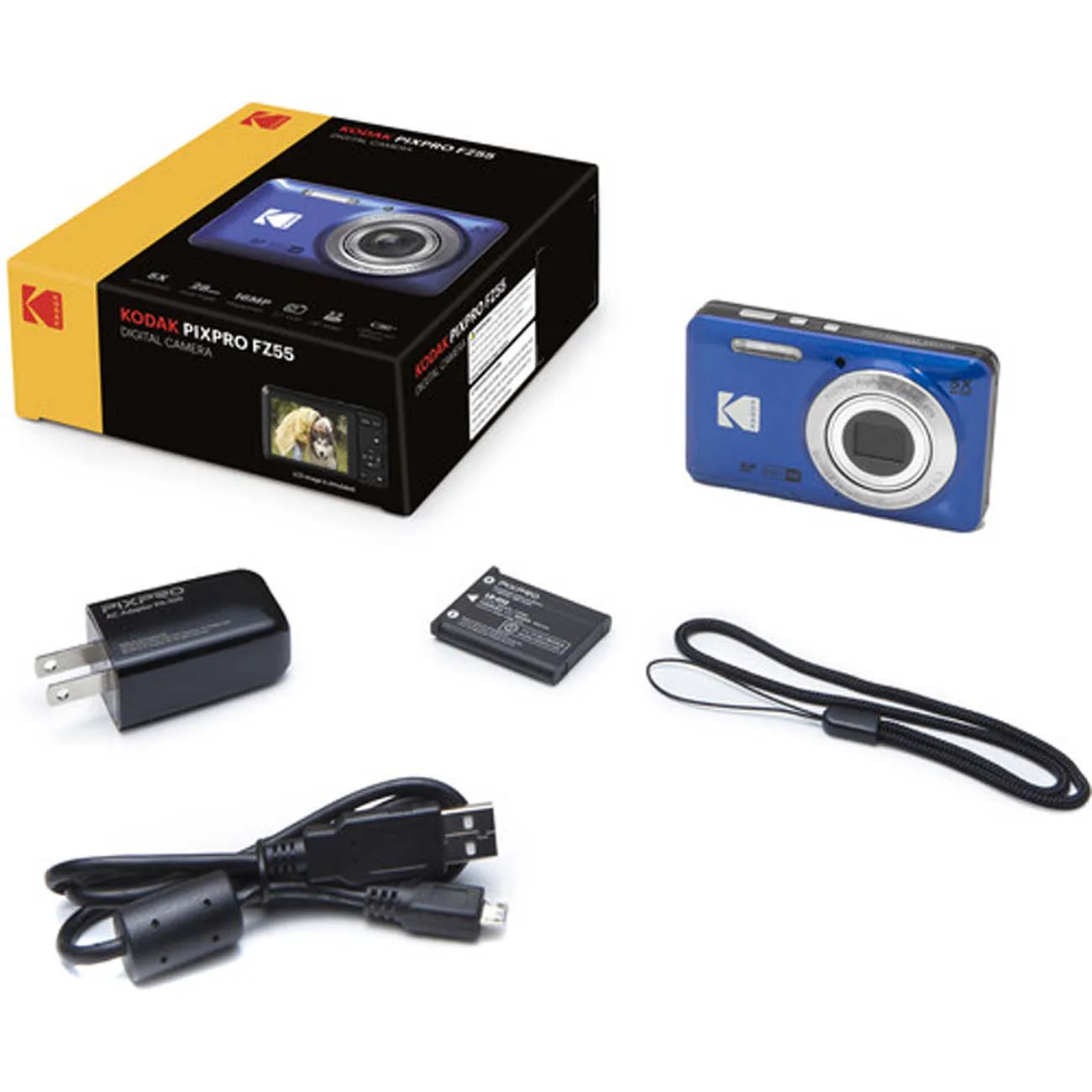 دوربین کامپکت کداک Kodak PIXPRO FZ55 Digital Camera Blue — تصویر 7