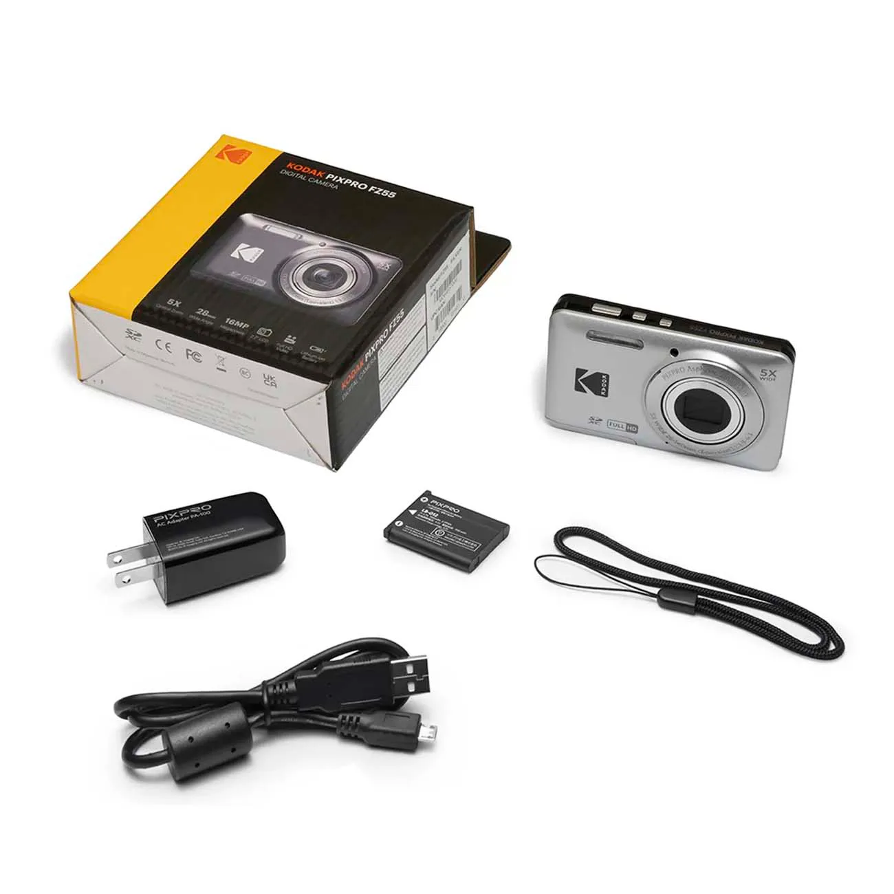 دوربین کامپکت کداک Kodak PIXPRO FZ55 Digital Camera Silver — تصویر 9